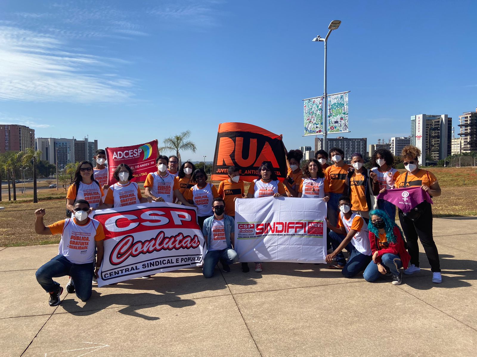 ADCESP compõe caravana do Piauí que participará do Ocupa Brasília, nesta terça-feira (14)