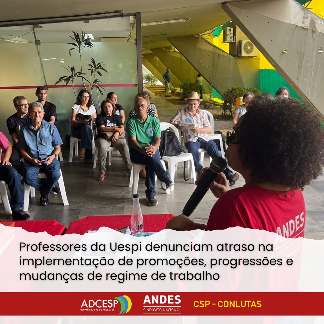 Professores da UESPI denunciam atraso na implementação de progressões, promoções e mudança de regime de trabalho